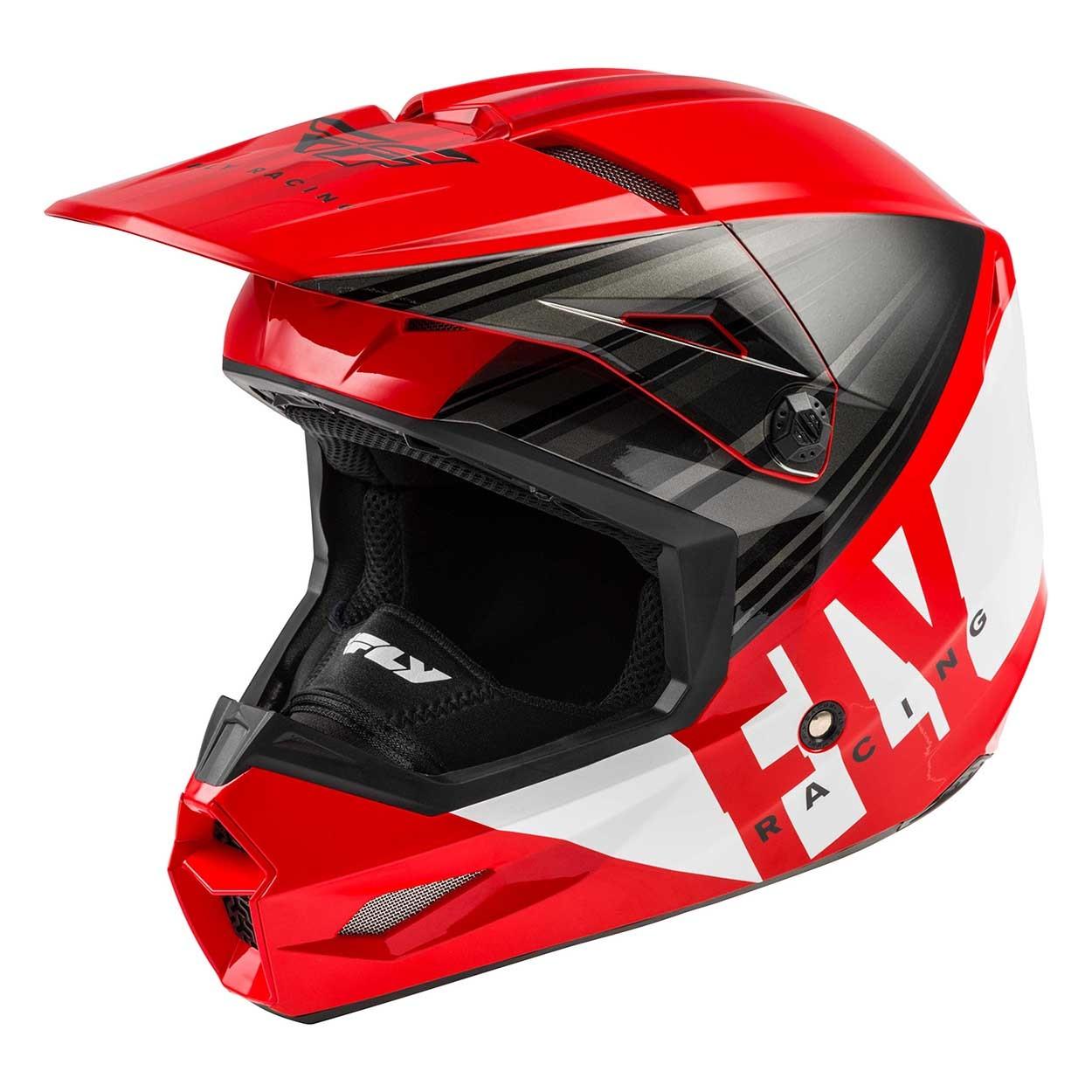 Шлем (кроссовый) FLY RACING KINETIC K220 ECE красный/черный/белый (2020)